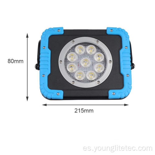 Potente 6600mAh recargable led led inundación luz de trabajo